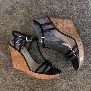 Jessica Simpson cork wedges 9.5 Nwt